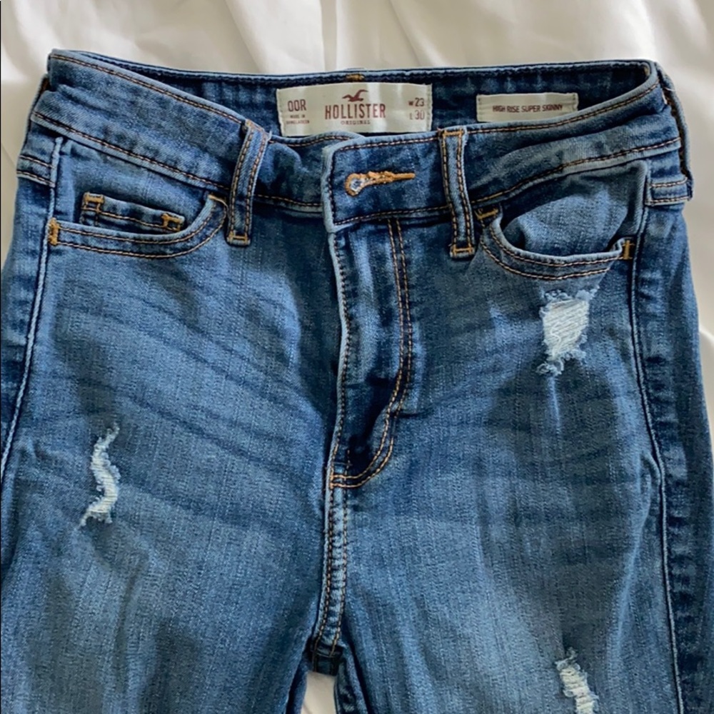 Hollister ripped jeans